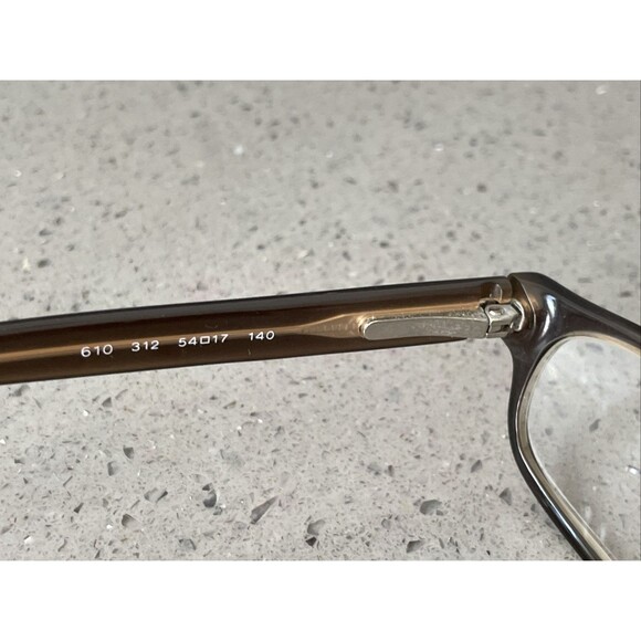 Emporio Armani 610 312 Black 54-17-140 Plastic Eyeglasses Frames ONLY Italy main image 2